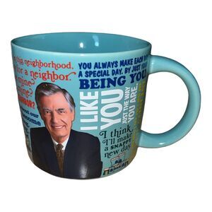 Mister Rogers Sweater Changing Coffee Mug, 14oz Excellent Used Condition
